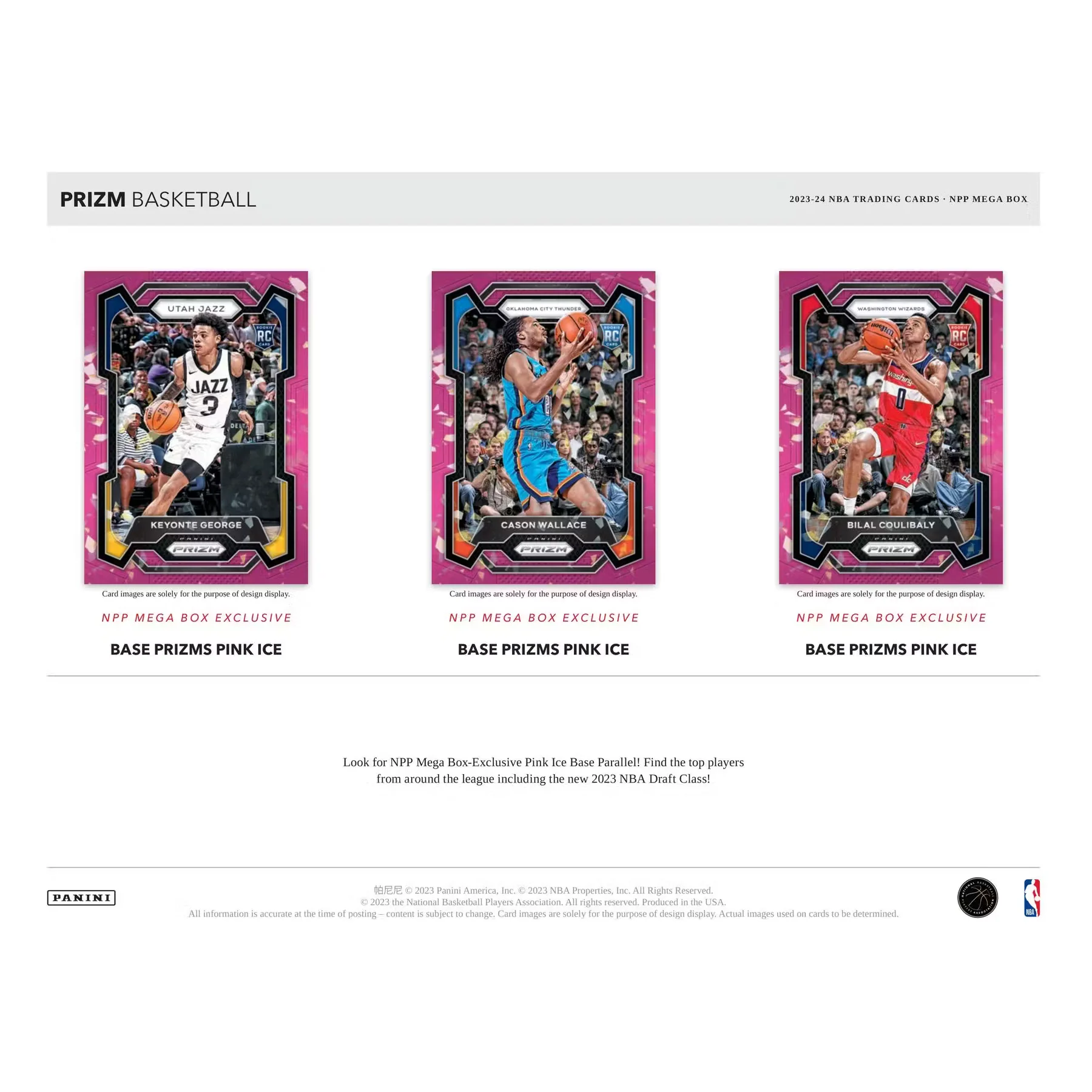 2023/24 Panini Prizm Basketball Mega Box (Pink Ice Prizms!) - Image 3