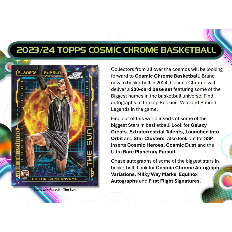 2023/24 Topps Cosmic Chrome Basketball Hobby Box - Image 3
