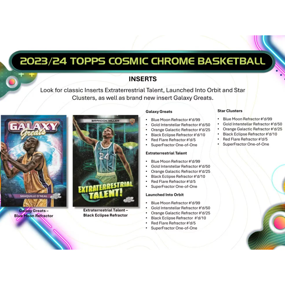 2023/24 Topps Cosmic Chrome Basketball Hobby Box - Image 5