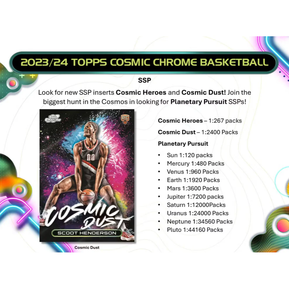2023/24 Topps Cosmic Chrome Basketball Hobby Box - Image 6