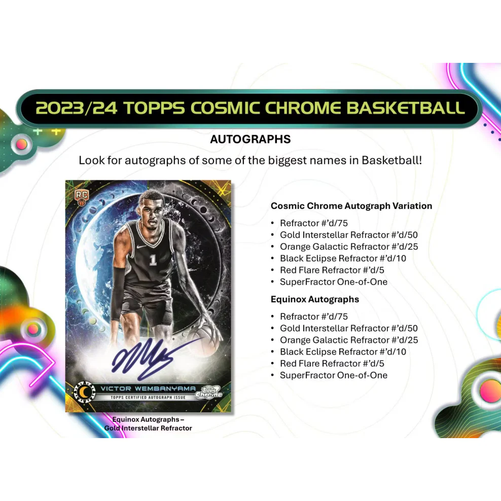 2023/24 Topps Cosmic Chrome Basketball Hobby Box - Image 7