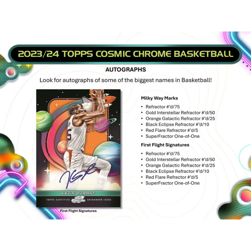 2023/24 Topps Cosmic Chrome Basketball Hobby Box - Image 8
