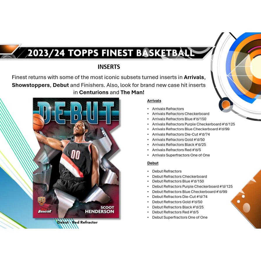 2023-24 Topps Finest Basketball Hobby Box - Image 4