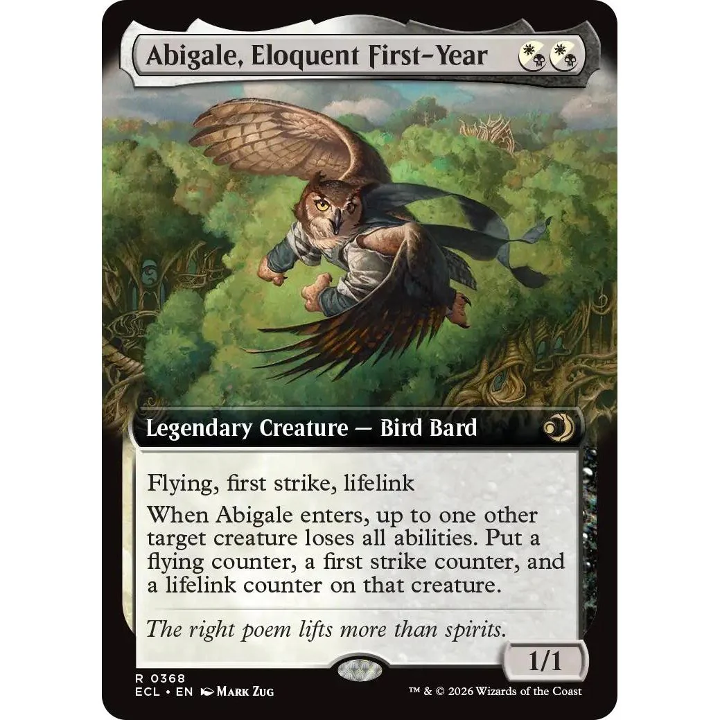 Abigale, Eloquent First-Year (Extended Art) (368) (Lorwyn Eclipsed)