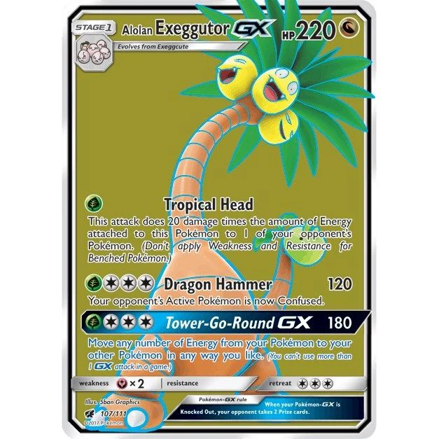 Alolan Exeggutor GX (Full Art) (107/111) (SM - Crimson Invasion)