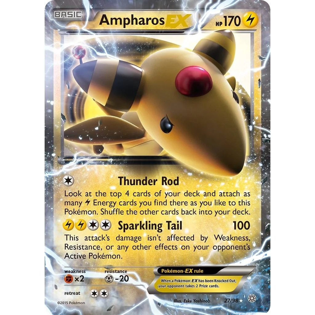Ampharos EX (27/98) (XY - Ancient Origins)