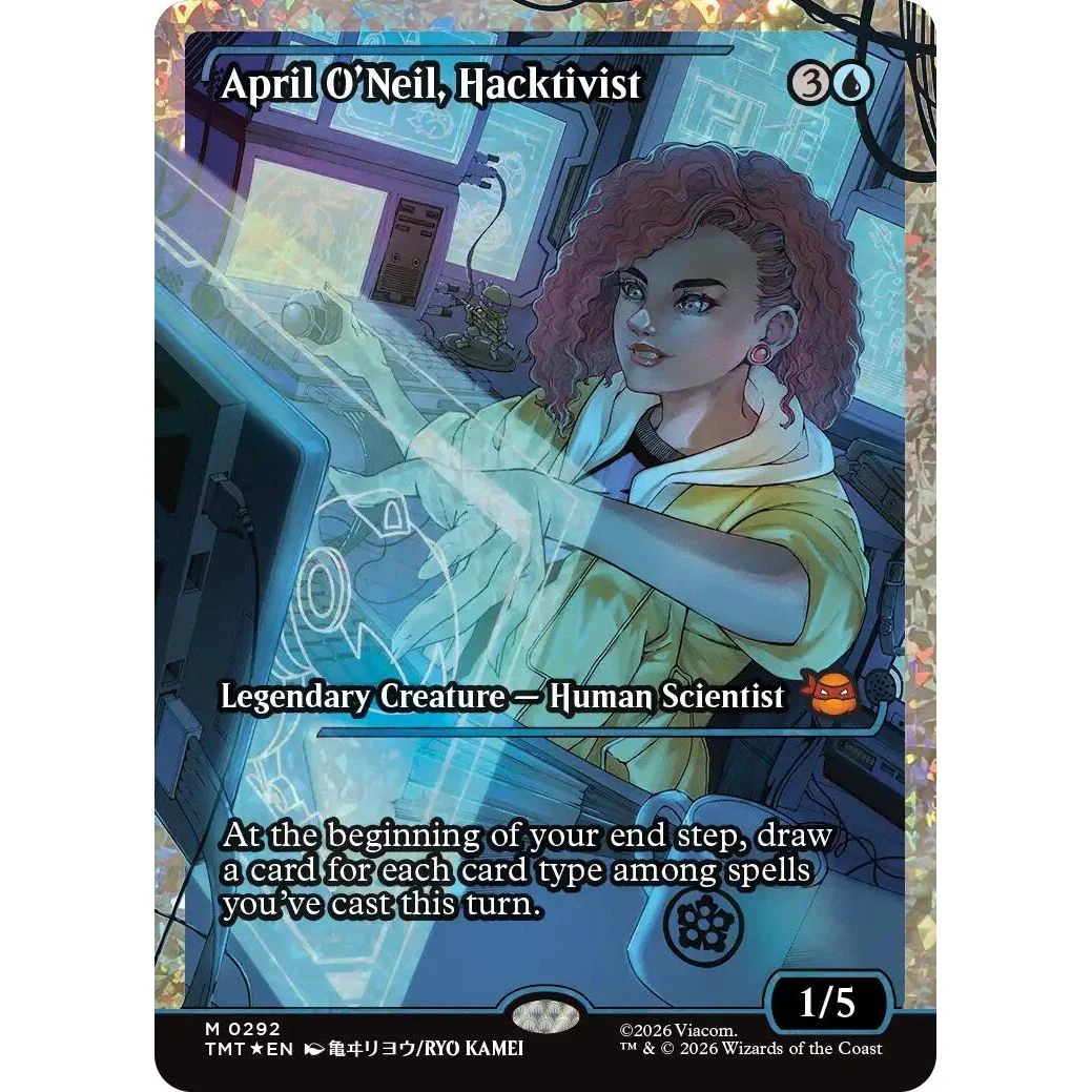 April O'Neil, Hacktivist (0292) (Showcase) (Fracture Foil) (292) (Teenage Mutant Ninja Turtles)