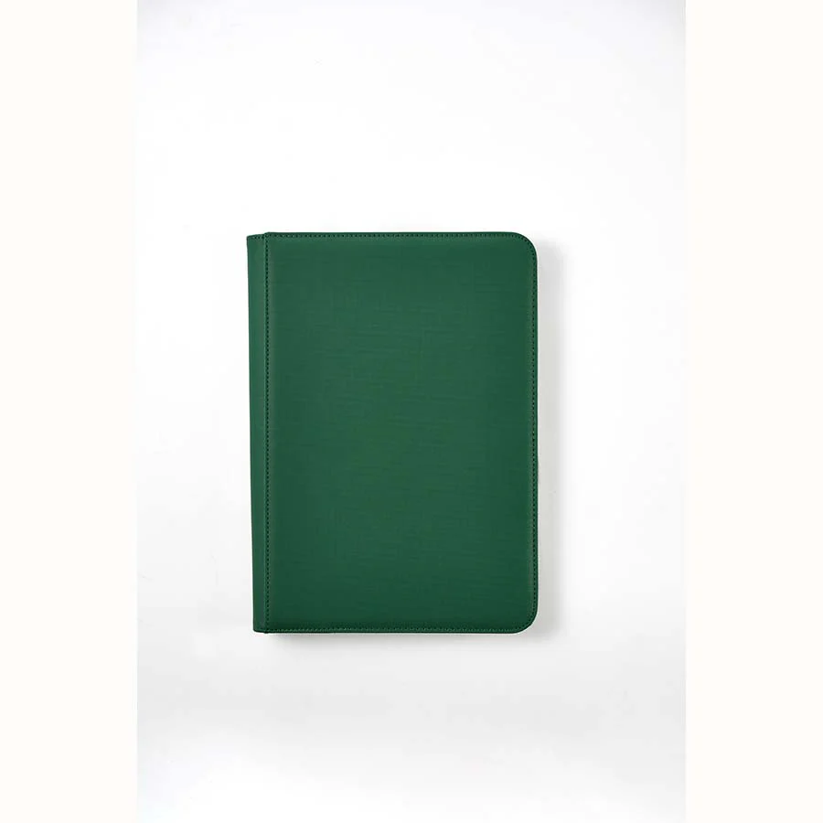 Arcane Fortress Binder - 9PKT Sideloading Zipper Binder - Green