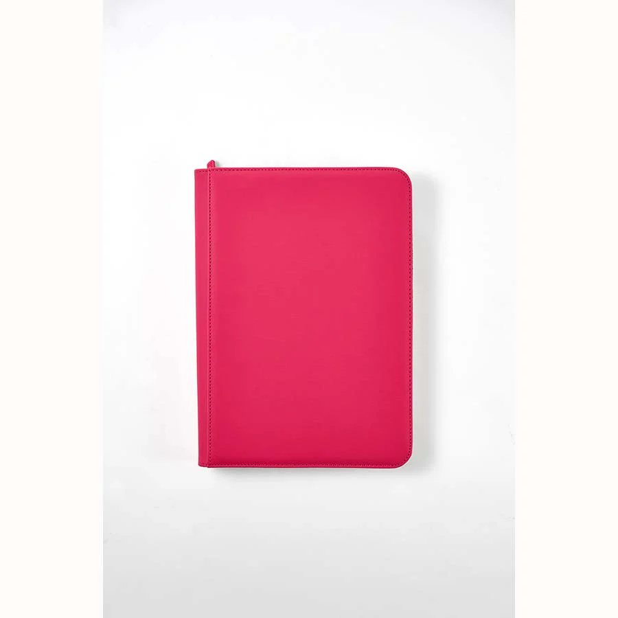 Arcane Fortress Binder - 9PKT Sideloading Zipper Binder - Pink