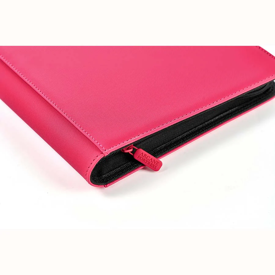 Arcane Fortress Binder - 9PKT Sideloading Zipper Binder - Pink - Image 2