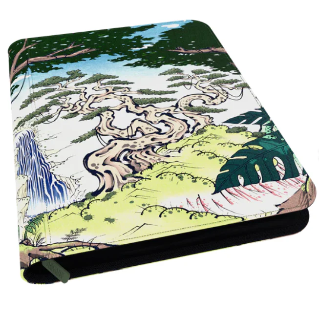 Arcane Fortress Binder - 9PKT Sideloading Zipper Binder - Verdant Sanctuary