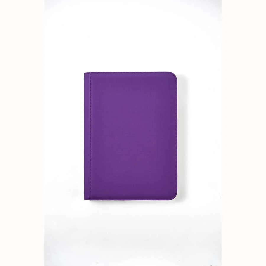 Arcane Fortress Binder - 9PKT Sideloading Zipper Binder - Purple