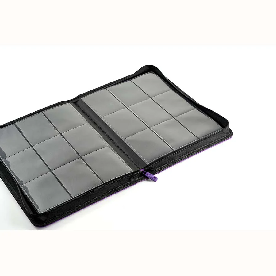 Arcane Fortress Binder - 9PKT Sideloading Zipper Binder - Purple - Image 2