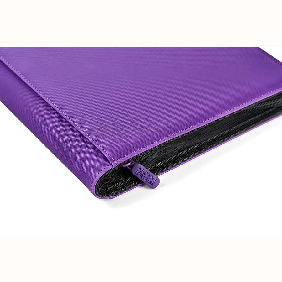Arcane Fortress Binder - 9PKT Sideloading Zipper Binder - Purple - Image 3