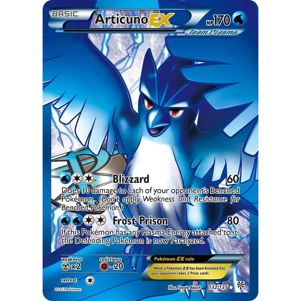 Articuno EX (Team Plasma) (132 Full Art) (132/135) (Plasma Storm)