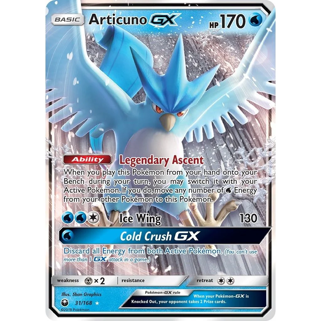 Articuno GX (31/168) (SM - Celestial Storm)