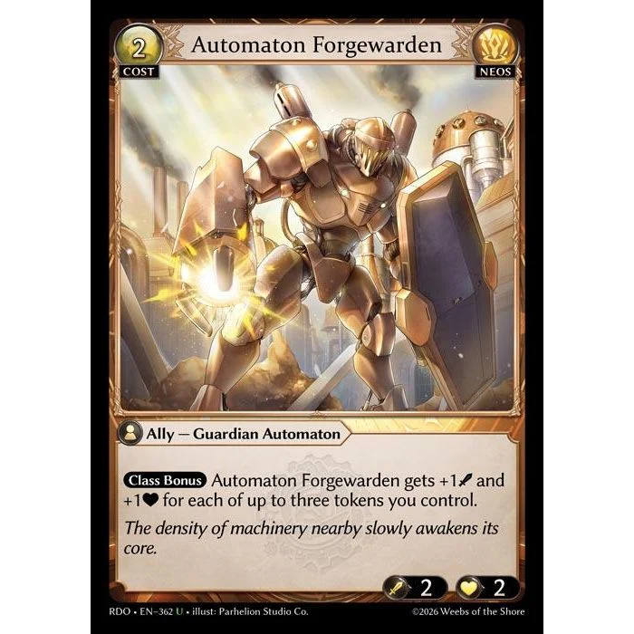 Automaton Forgewarden (Curio Foil) (362) (Radiant Origins)