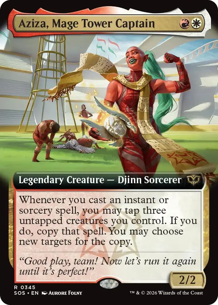 Aziza, Mage Tower Captain (Extended Art) (345) (Secrets of Strixhaven)