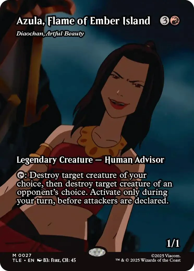 Azula, Flame of Ember Island - Diaochan, Artful Beauty (Borderless) (27) (Avatar: The Last Airbender: Eternal-Legal)