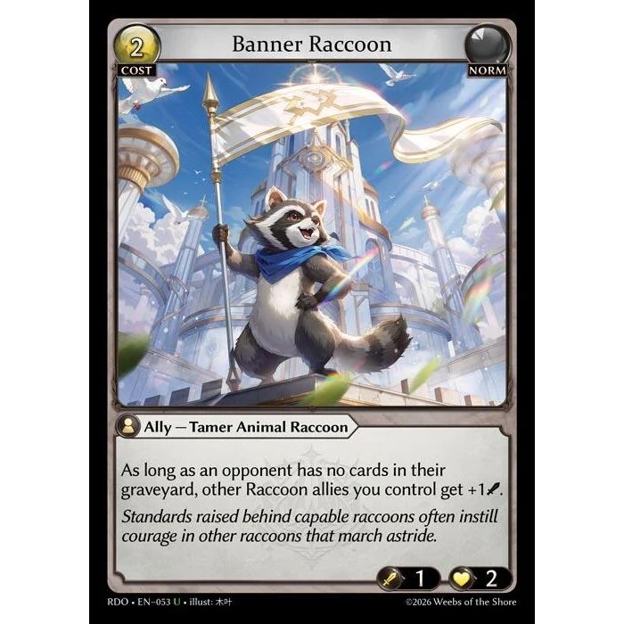 Banner Raccoon (Curio Foil) (053) (Radiant Origins)