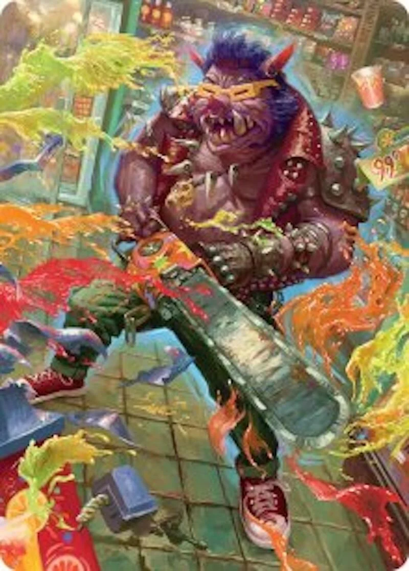 Bebop, Porcine Punk Art Card (52) (Teenage Mutant Ninja Turtles)