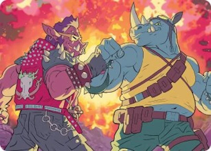 Bebop & Rocksteady Art Card (29) (Teenage Mutant Ninja Turtles)