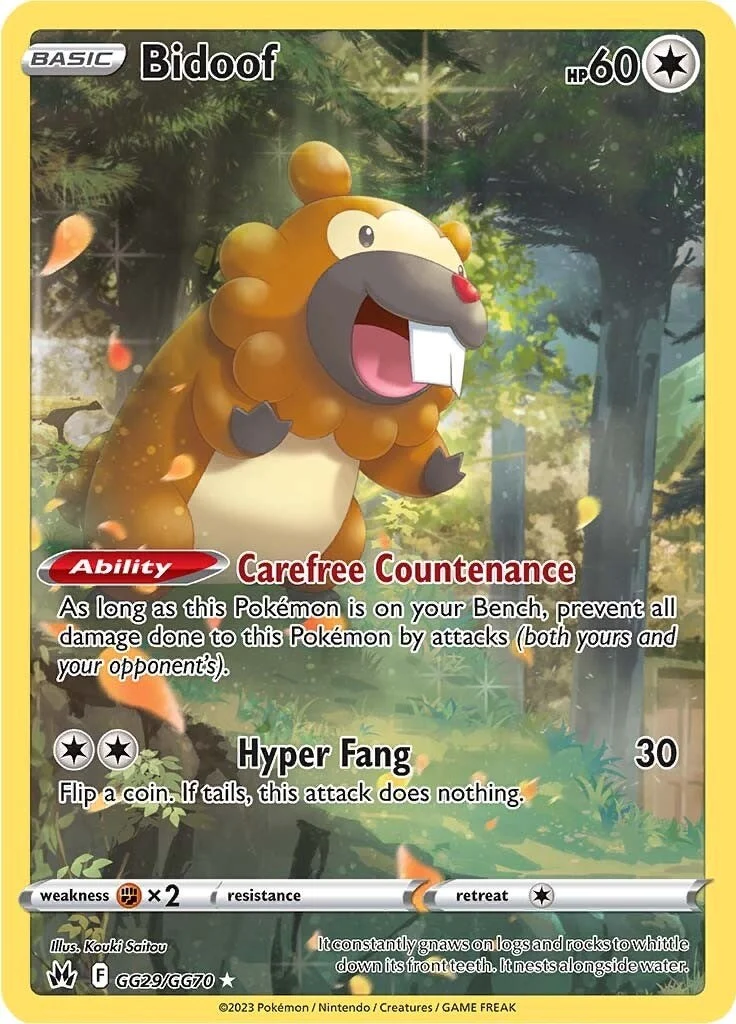 Bidoof (GG29/GG70) (SWSH: Crown Zenith: Galarian Gallery)