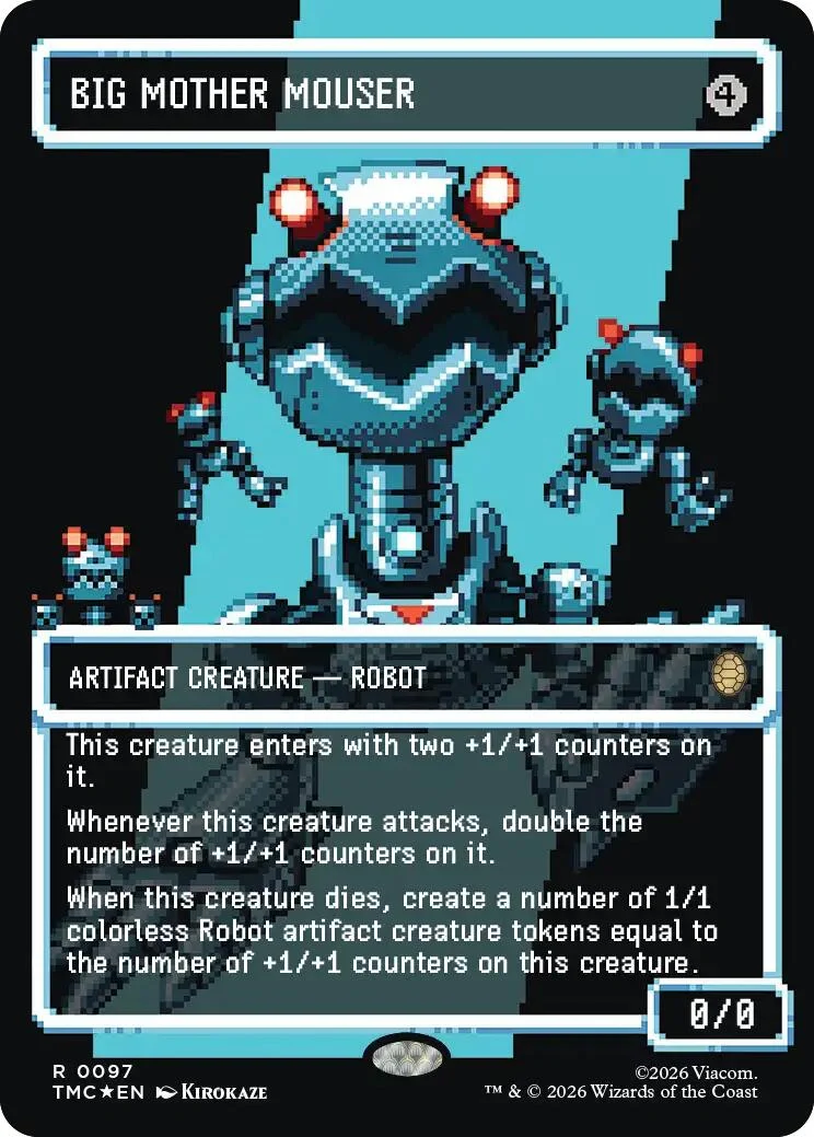 Big Mother Mouser (Borderless) (Surge Foil) (97) (Teenage Mutant Ninja Turtles)