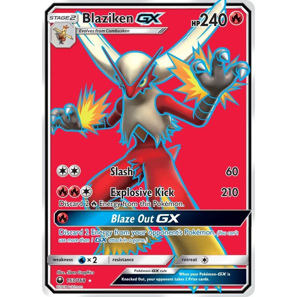 Blaziken GX (Full Art) (153/168) (SM - Celestial Storm)