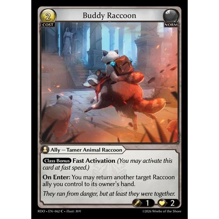 Buddy Raccoon (Curio Foil) (062) (Radiant Origins)