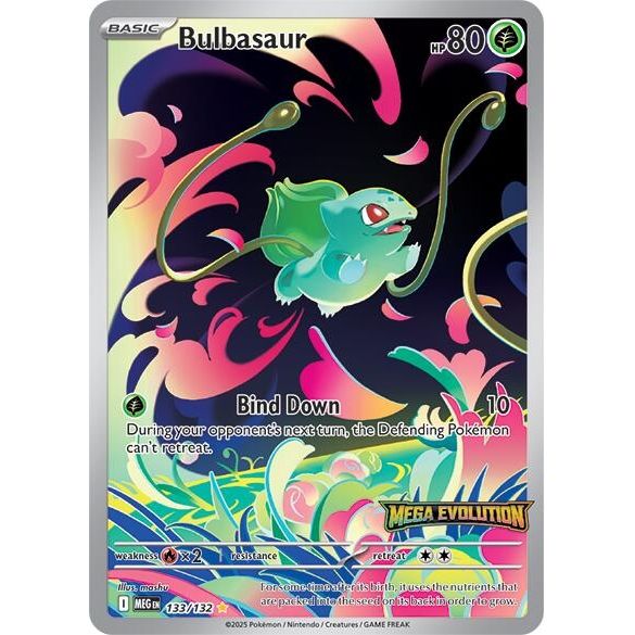 Bulbasaur - 133/132 (Mega Evolution Stamped) (133/132) (Miscellaneous Cards & Products)
