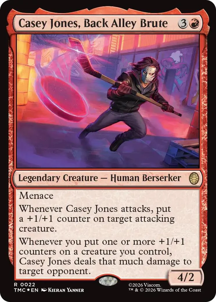 Casey Jones, Back Alley Brute (Surge Foil) (22) (Teenage Mutant Ninja Turtles)