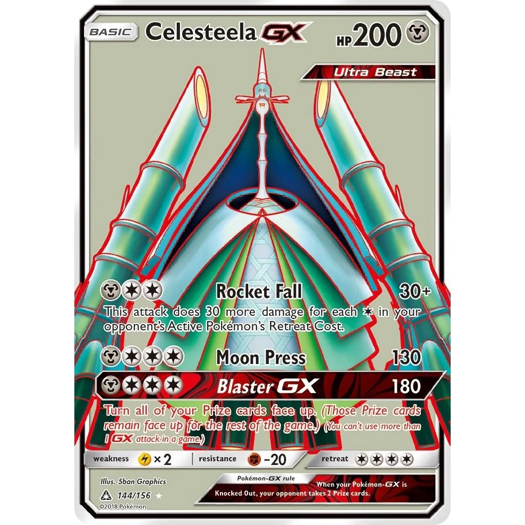 Celesteela GX (Full Art) (144/156) (SM - Ultra Prism)