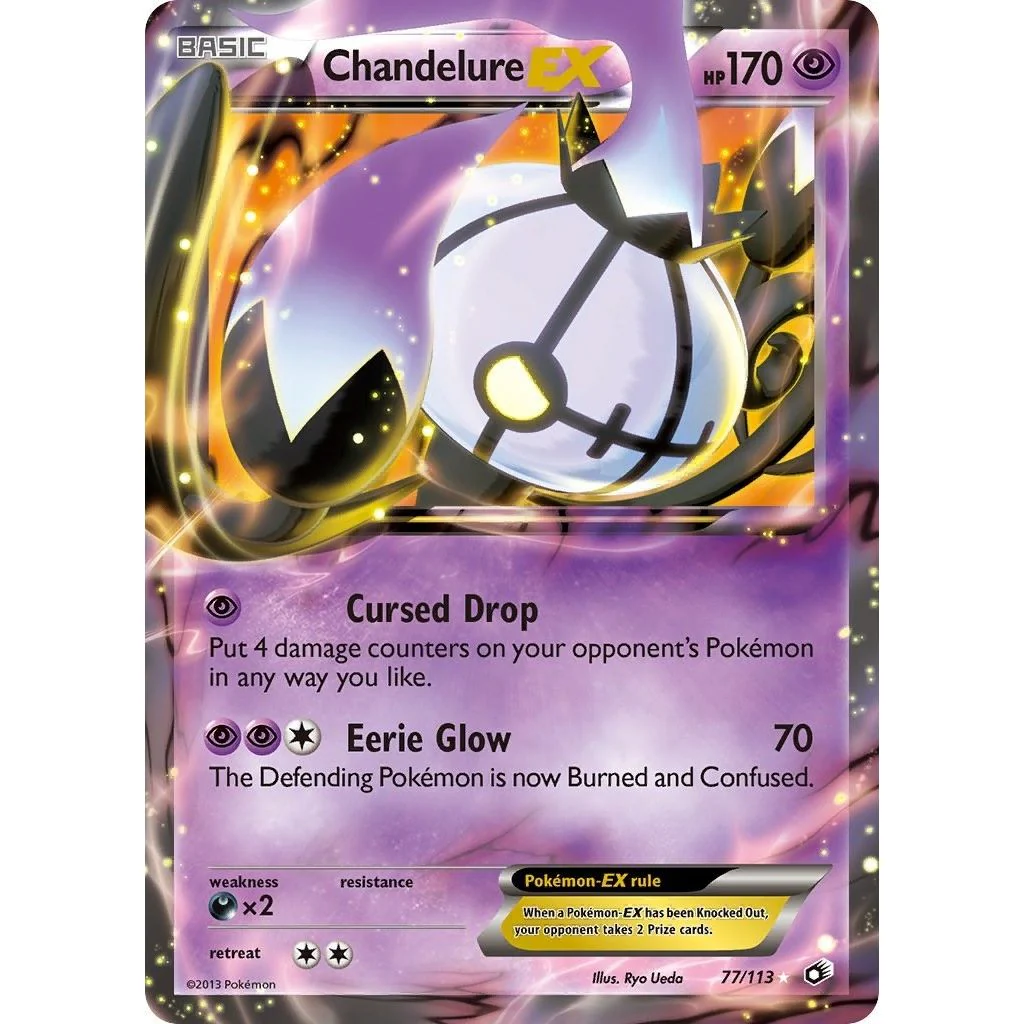Chandelure EX (77/113) (Legendary Treasures)