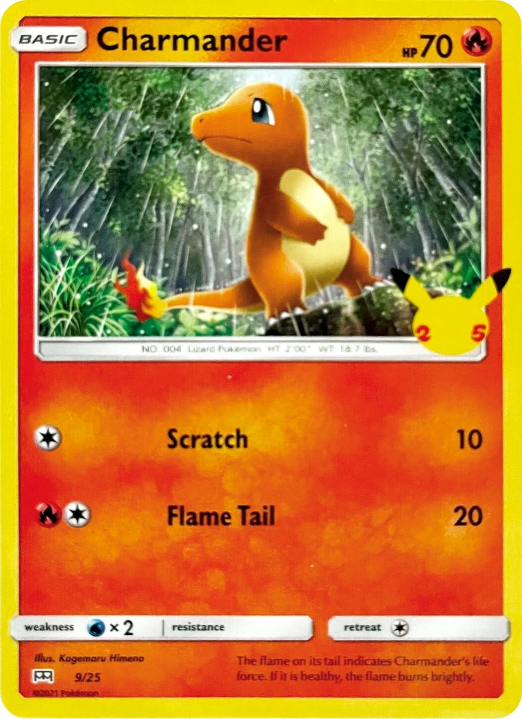 Charmander (009/025) (McDonald's 25th Anniversary Promos)
