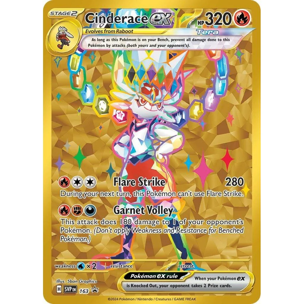 Cinderace ex - 163 (163) (SV: Scarlet & Violet Promo Cards)