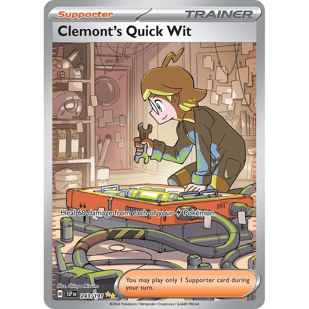 Clemont's Quick Wit (243/191) (SV08: Surging Sparks)