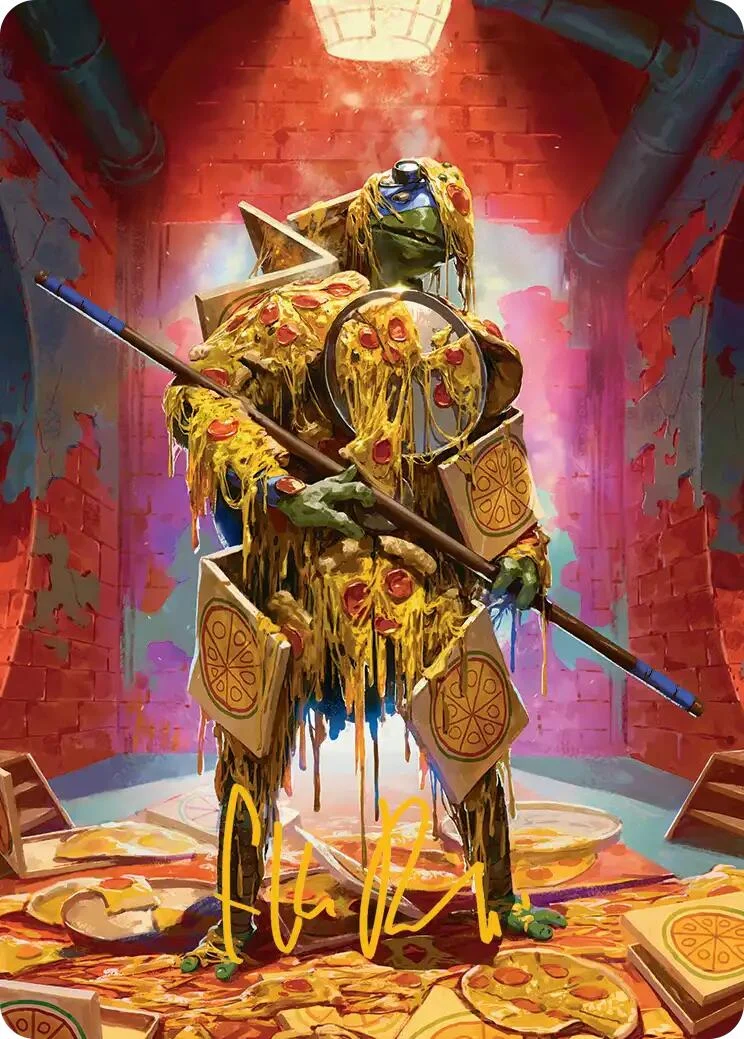 Commander's Plate Art Card (Gold-Stamped Signature) (50) (Teenage Mutant Ninja Turtles)