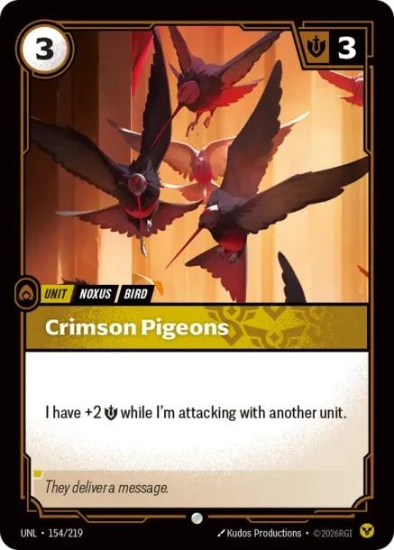 Crimson Pigeons (154/219) (Unleashed)