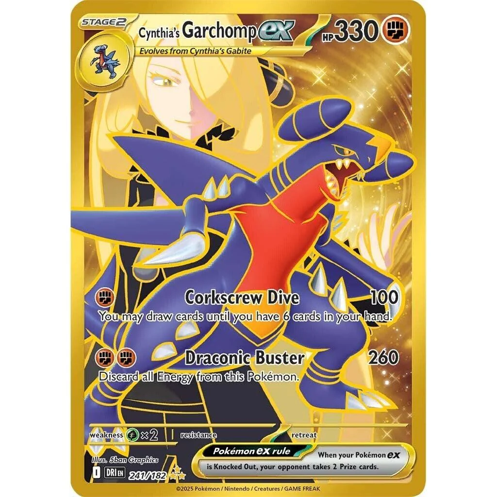 Cynthia's Garchomp ex (241/182) (SV10: Destined Rivals)