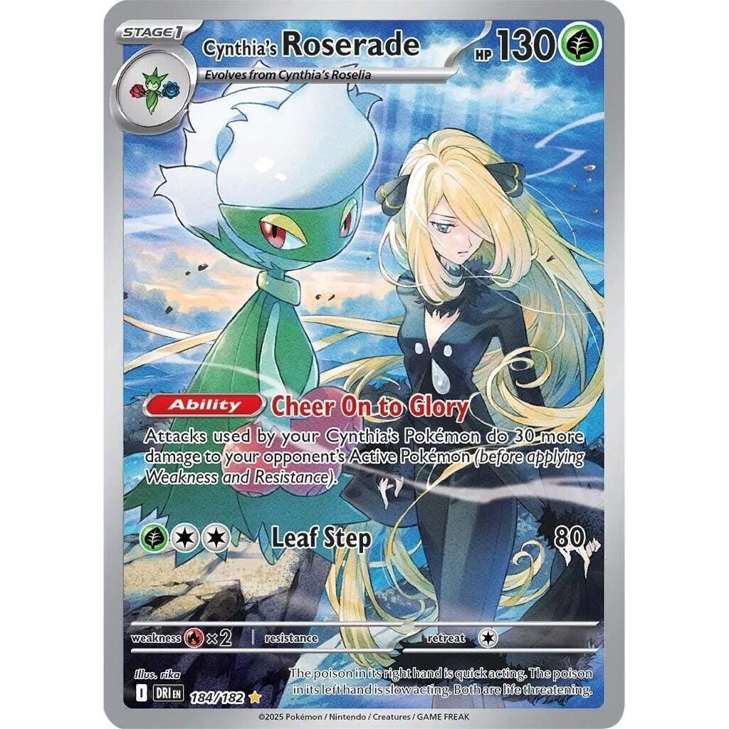 Cynthia's Roserade (184/182) (SV10: Destined Rivals)