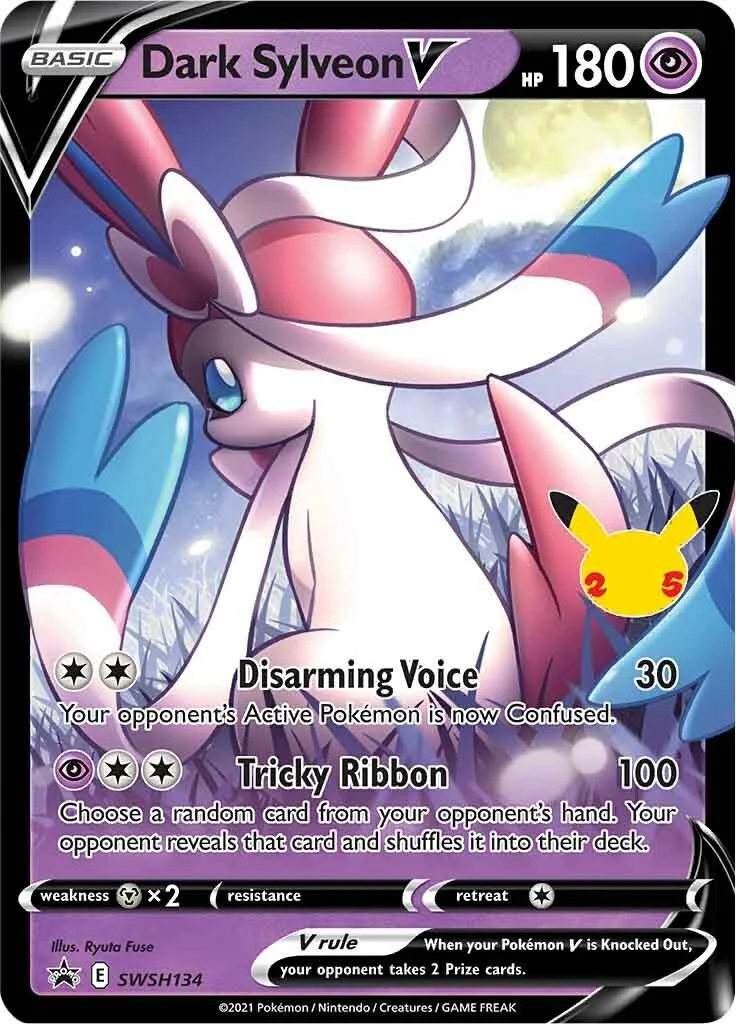 Dark Sylveon V - SWSH134 (SWSH134) (SWSH: Sword & Shield Promo Cards)