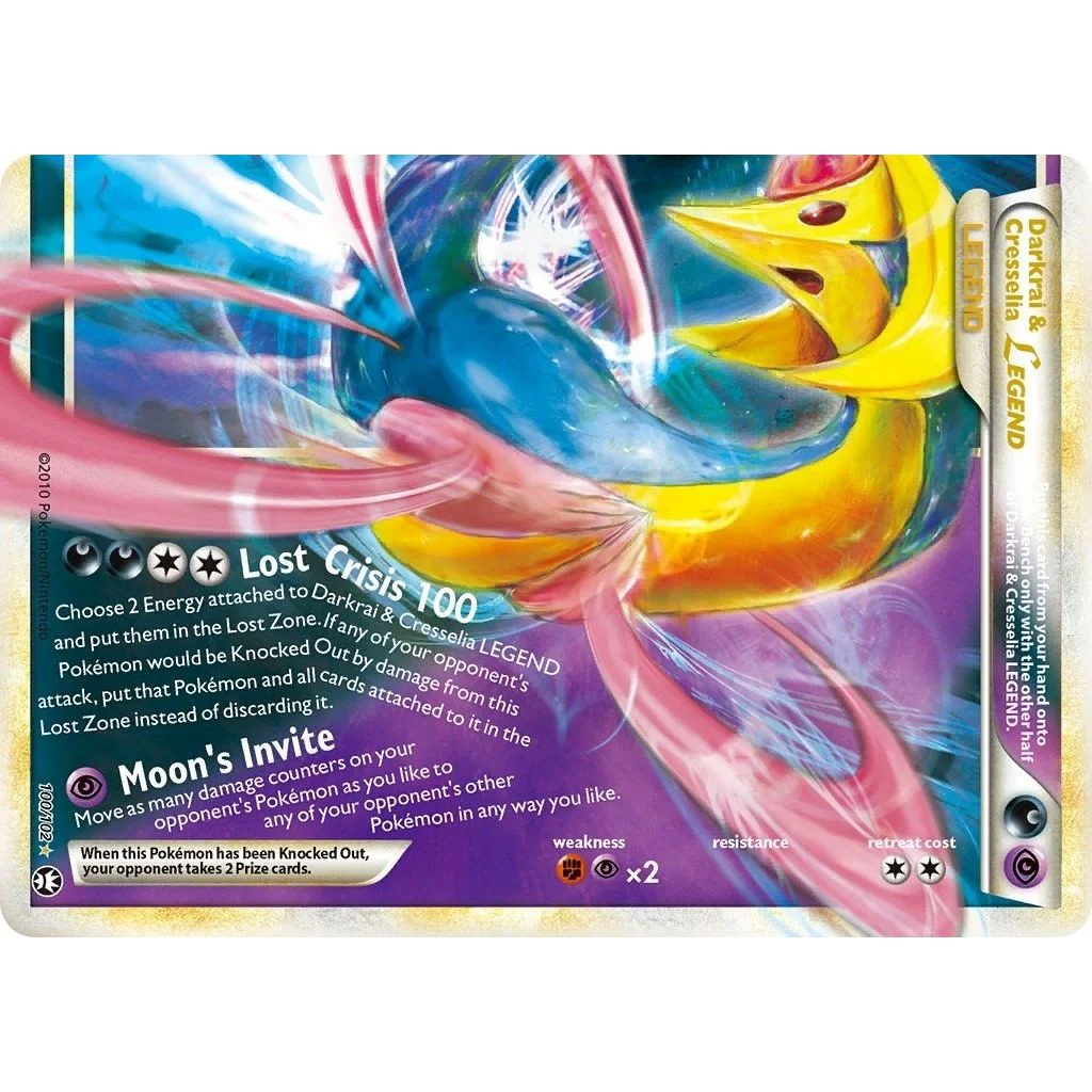 Darkrai & Cresselia Legend (Bottom) (100/102) (Triumphant)
