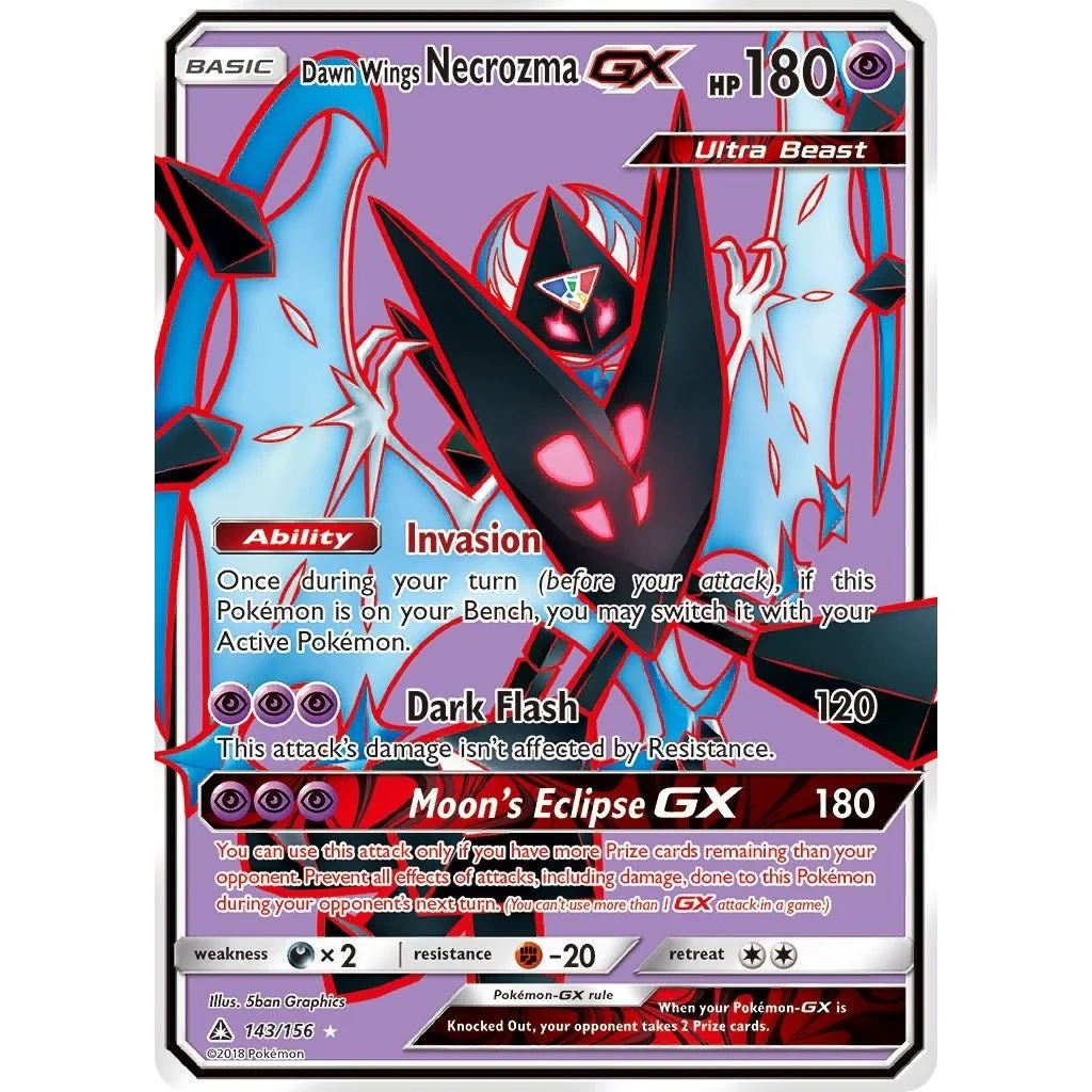 Dawn Wings Necrozma GX (Full Art) (143/156) (SM - Ultra Prism)