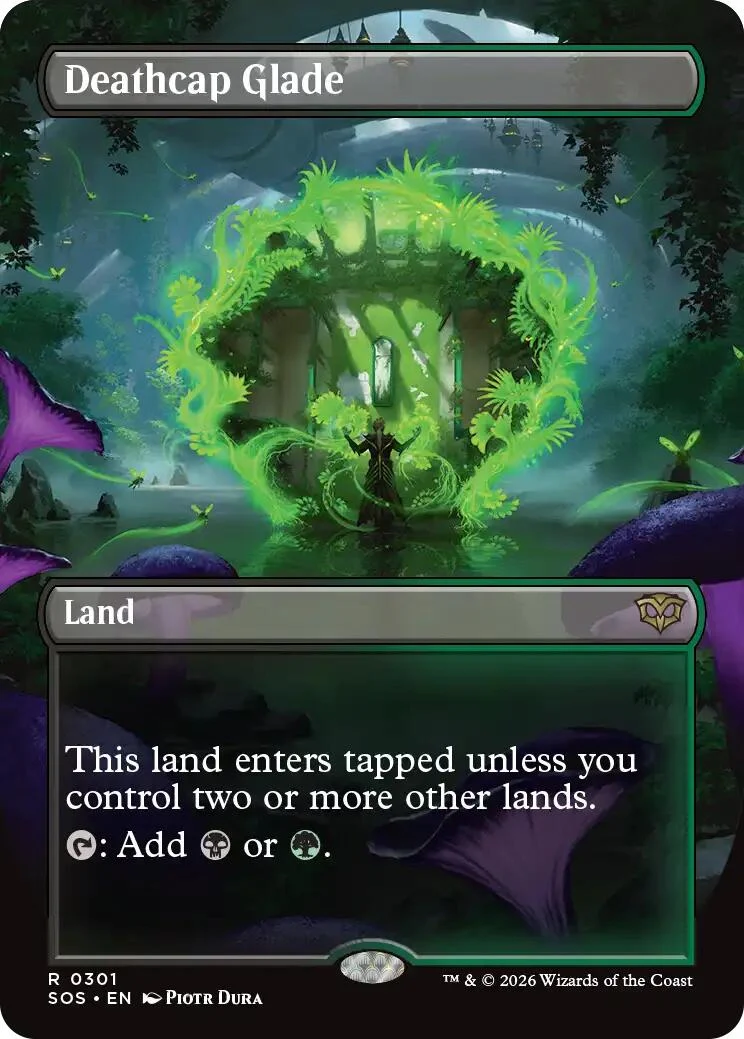 Deathcap Glade (Borderless) (301) (Secrets of Strixhaven)