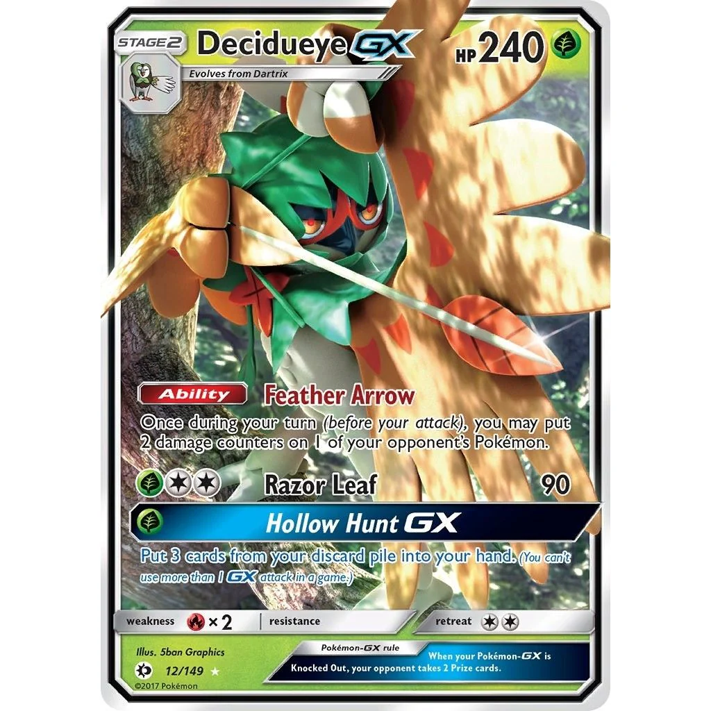 Decidueye GX (12/149) (SM Base Set)