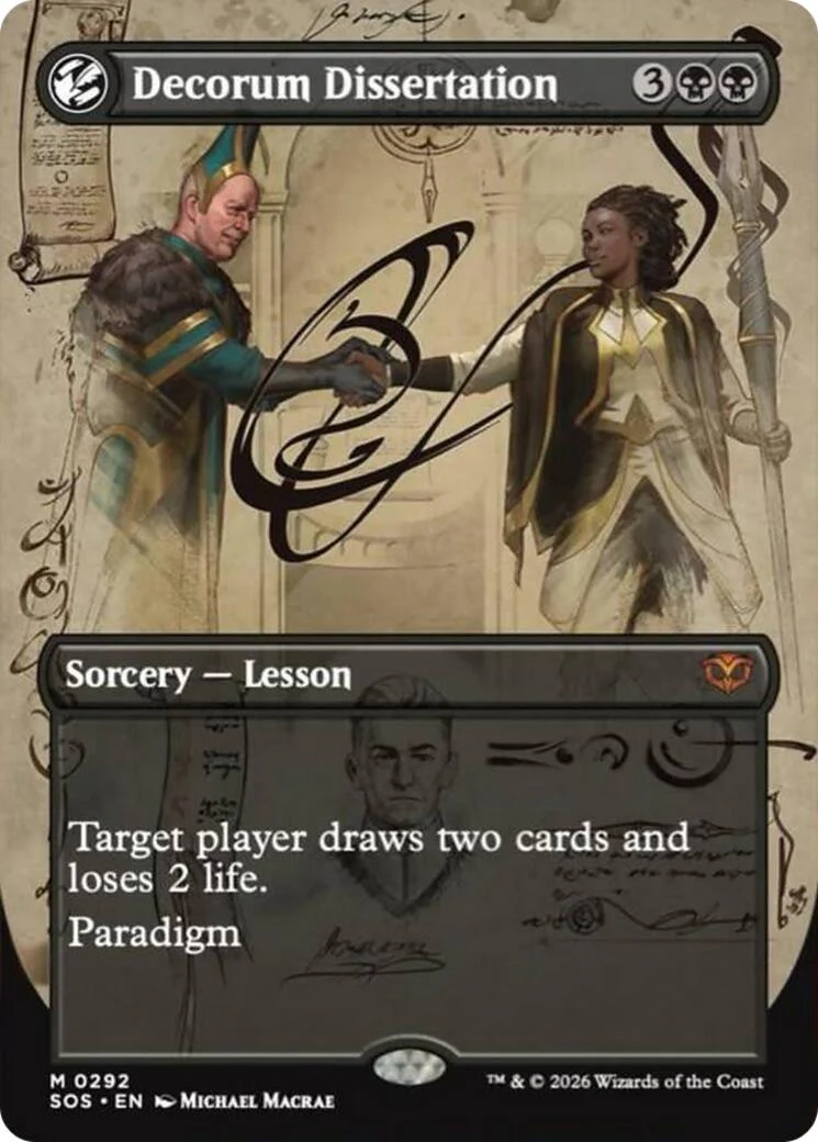 Decorum Dissertation (Borderless) (292) (Secrets of Strixhaven)