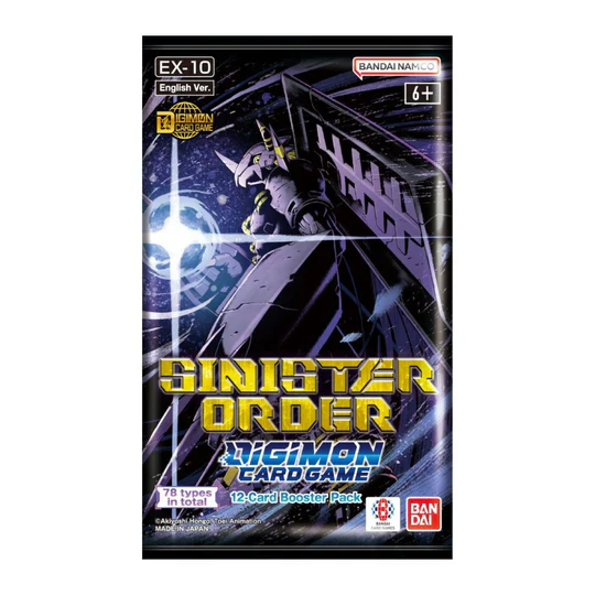 DIGIMON CARD GAME: Sinister Order [EX10] Booster Pack