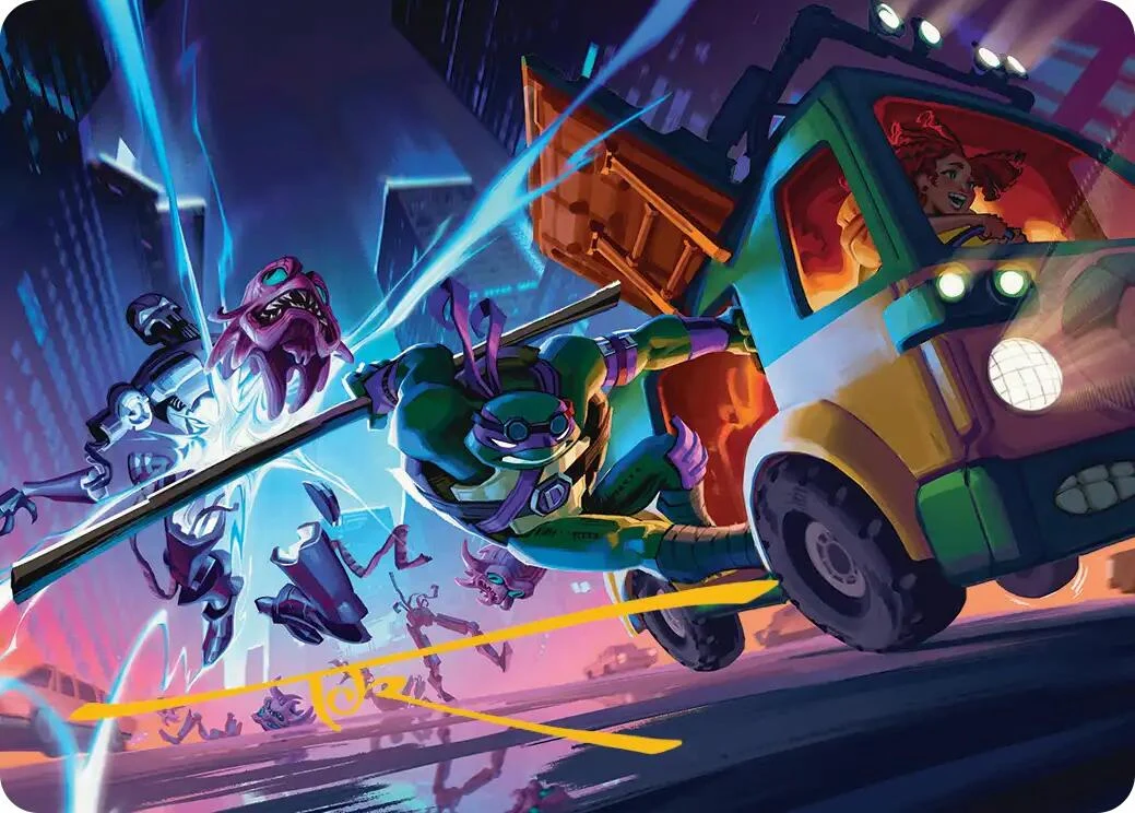 Donatello, Rad Scientist Art Card (Gold-Stamped Signature) (47) (Teenage Mutant Ninja Turtles)