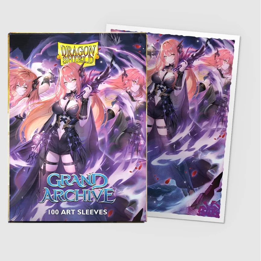 Dragon Shield - Grand Archive - 'Tristan, Shadowdancer' Matte Textured Back Art Sleeves (BOX OF 100)